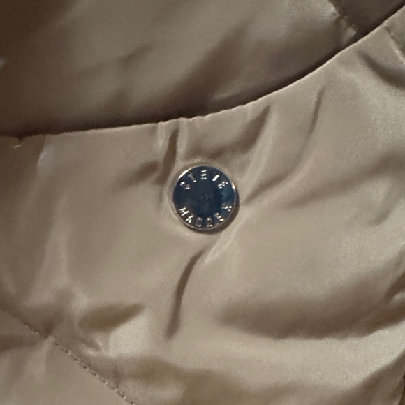 Steve Madden size XS New NWT Women's Tan Quilted Hooded Coat Parka jacket - Picture 7 of 10